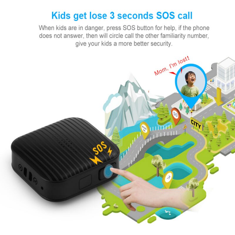 Precise GPS Locator A18 Phone Anti-Lost Senile Dementia Anti-Lost Tracker With Google Map Alarm GPS For Children Cats Dogs Elder