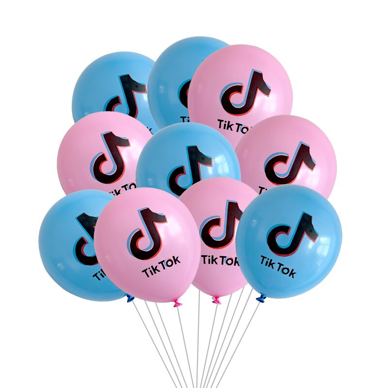 10Pcs 12Inch Notities Latex Ballonnen Kleine Video Symbool Ballen Verjaardagsfeestje Decor Populaire Muziek App Helium ballon: Mintgroen