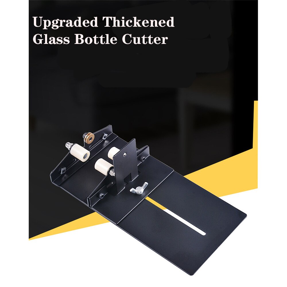 3-10mm Glass Bottle Cutter DIY Glass Cutting Machine Metal Pad Bottle Holder Square and Round Wine Beer Glass Sculptures Cutter: Upgraded Style
