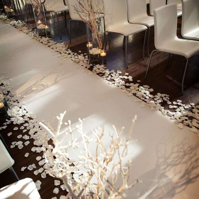Alfombra blanca de 1 m x 12 m para banquetes de boda, películas, festivales, celebraciones nocturnas, premios, eventos, decoración de alfombras