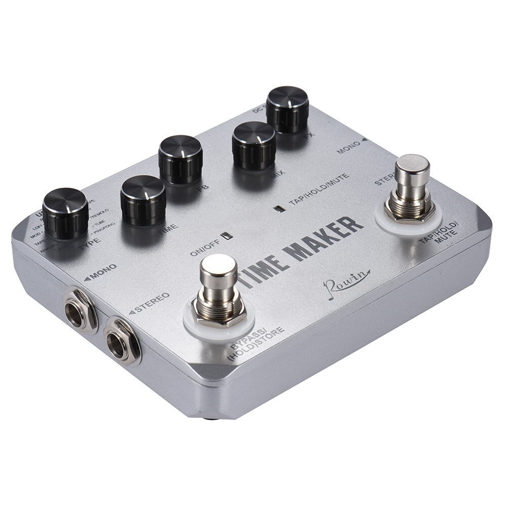 Guitar Time Maker Pedal Rowin LTD-02 For Electric Guitars 11 Types Delay With Tap Tempo Function Ultra Delay Effect Pedals
