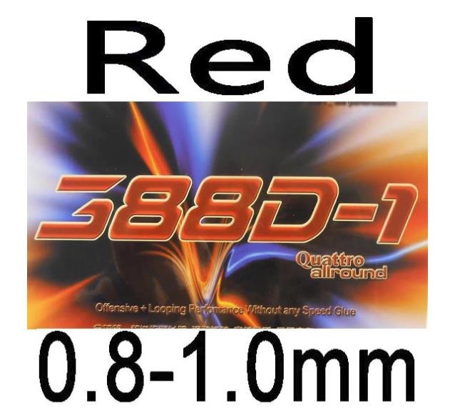 Original Dawei 388d-1 Quattro All Round Long Pimples Table Tennis Rubber With Pips-out Pips-long Rubbers: red 0.8-1.0mm