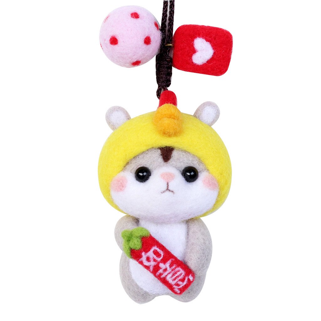 Wool Felt Poke Music Handmade DIYmaterial Package Lanyard Series Combination English The Instructions Wool Felt Material Package: 03