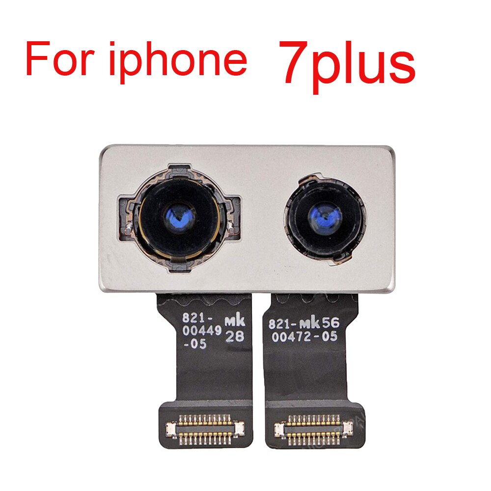 1 pces voltar câmera traseira com flash módulo sensor cabo flexível para iphone 5 5S 5c se 6s 7 8 plus câmera traseira com testado bem: For iphone 7plus