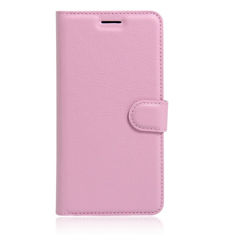 Funda trasera de cuero PU de lujo para ZTE A510 funda para ZTE Blade A510 A 510 funda protectora abatible bolsa de piel con ranuras: Rosa