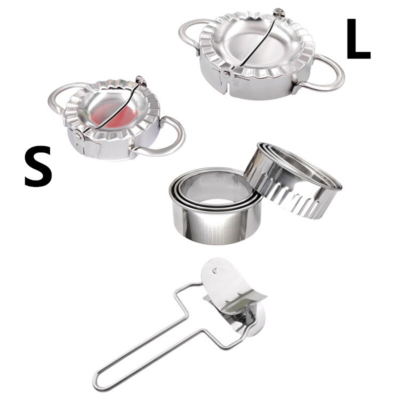 Edelstahl Knödel Schimmel Presse Teig Kuchen Ravioli Schimmel Kochen Gebäck Werkzeug Knödel Jiaozi Hersteller Schimmel: Paket 2