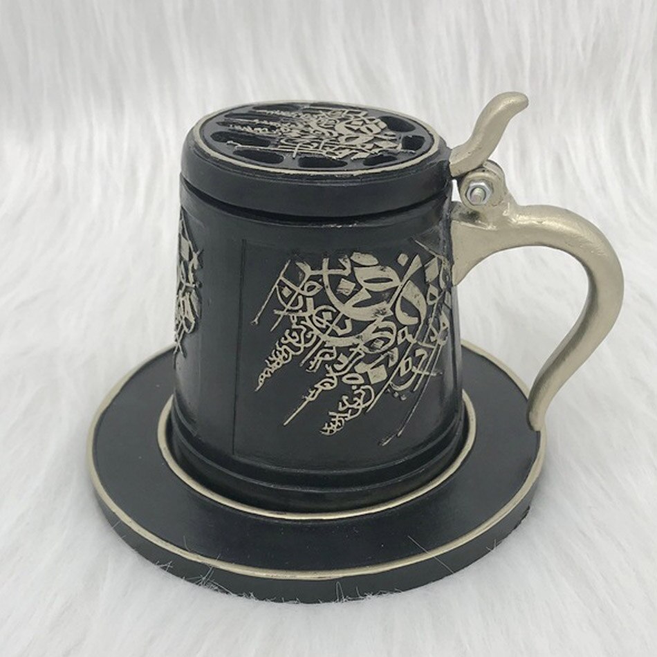 Arabic Resin Incense Burner Ceramic Backflow Incense Burner Home Decor Dragon Incense Holder Censer 20pcs Incens