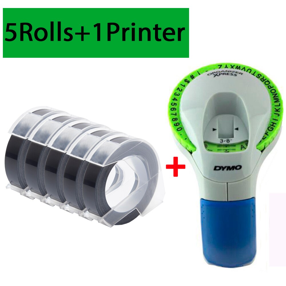 12965 Label Printer Voor Dymo 12965 Handleiding 3D Embossing Label Maker Machine Met 9Mm 3D Embossing Label Tapes Diy daliy Tapes