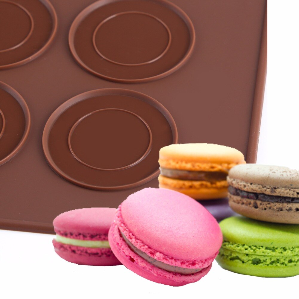 48 gaten Macaron Siliconen Bakken Mat Siliconen Mat Voor Oven Non-stick Bakken Macaron Cake Pad Bakvormen Gebak Bakken gereedschap