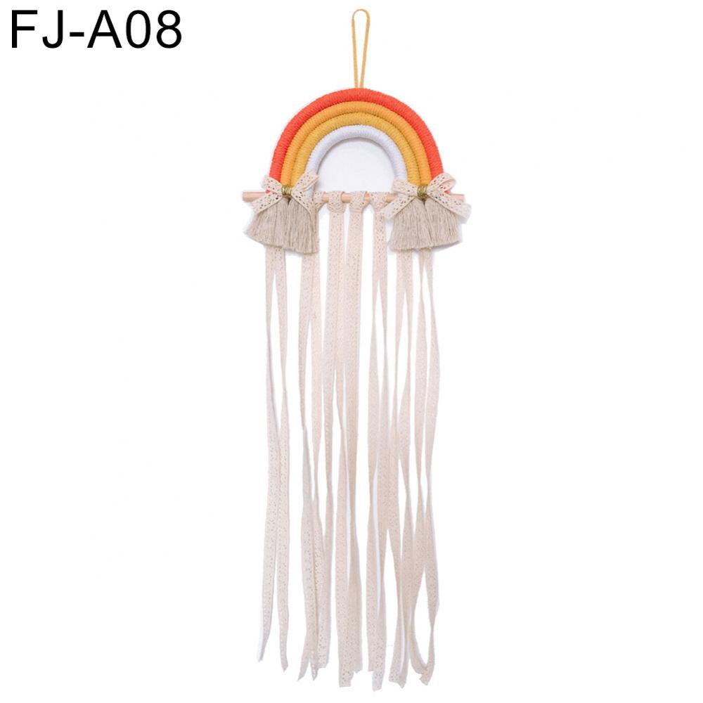 Style Cute Rainbow Hairpin Hair Clip Holder Storage Organizer Girl Room Hanging Ornament Decoration Crafts: FJ A08