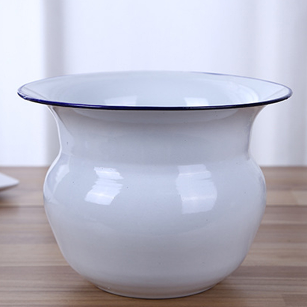 1 pz casa addensato vaso da camera per anziani semplice Spittoon smalto incinta secchio per urina Kid toilette camera da notte pentola con coperchio