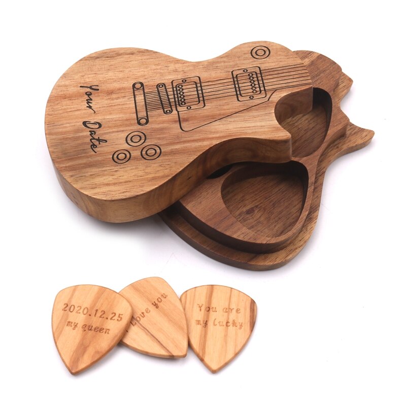 Púas de guitarra eléctrica acústica, ukelele, guitarra eléctrica, cualquier mensaje, 3 unidades