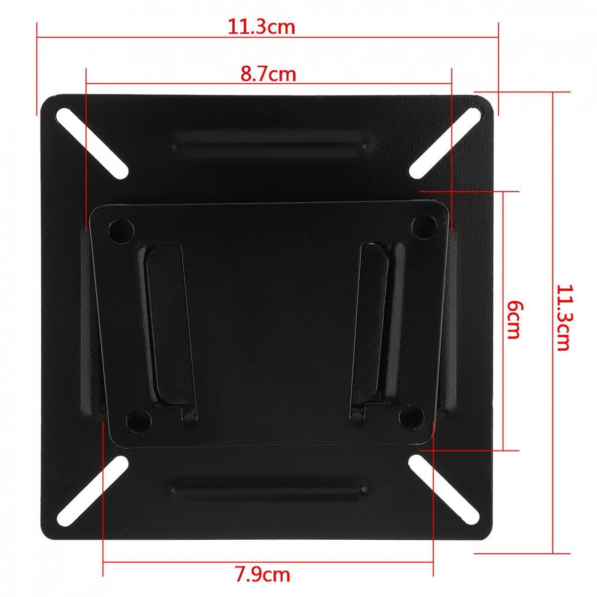 Black Universal TV Wall Mount Mounts Bracket for 14 to 24 Inch LCD LED Monitor Flat Panel TV Frame