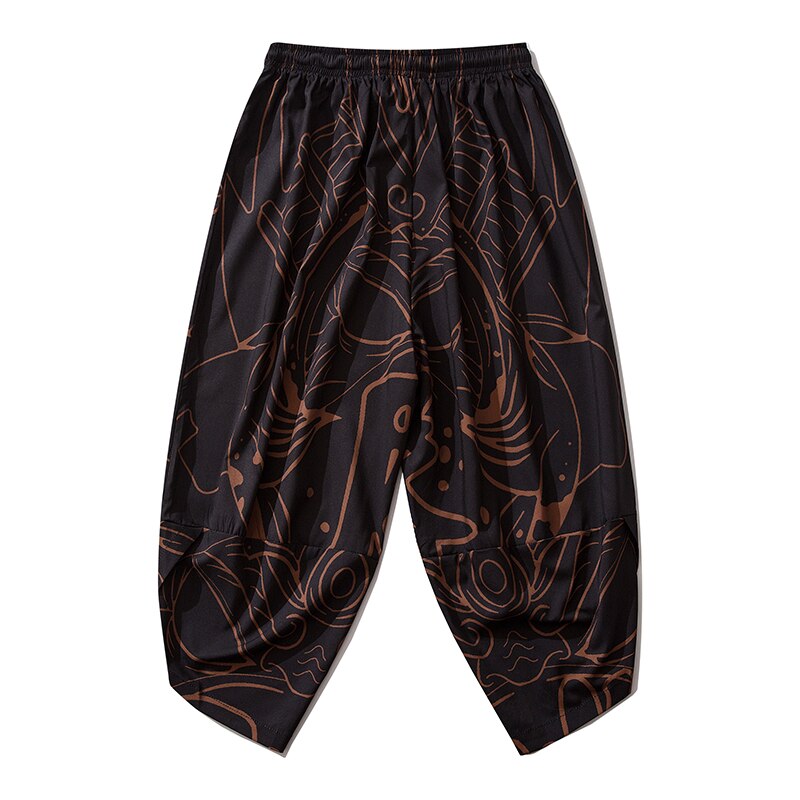 Bebovizi-Kimono con estampado japonés para hombre, ropa tradicional, pantalones sueltos, informal, Yukata, calle, Asia