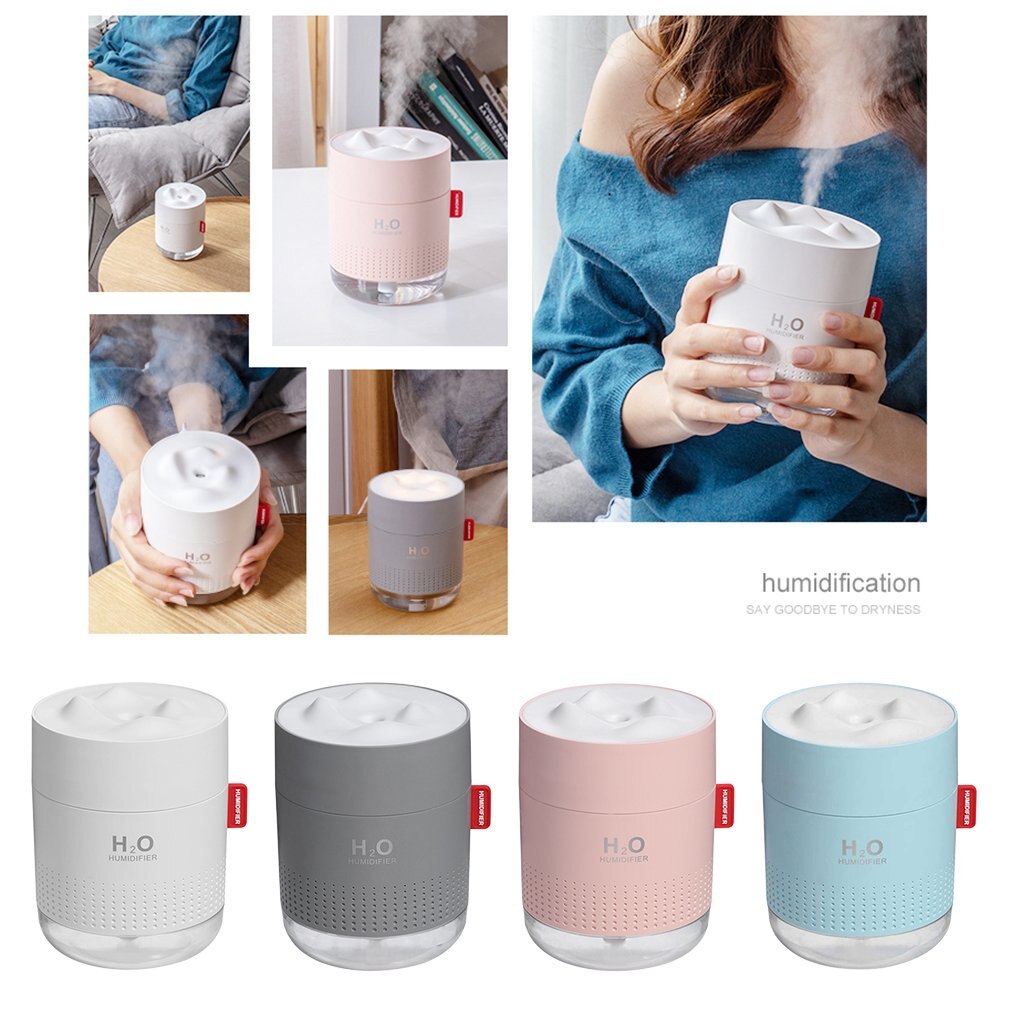 Ultrasonic Mini Air Humidifier 500ML USB Aroma Air Diffuser With Romantic Night Lamp Humidifier For Home Car