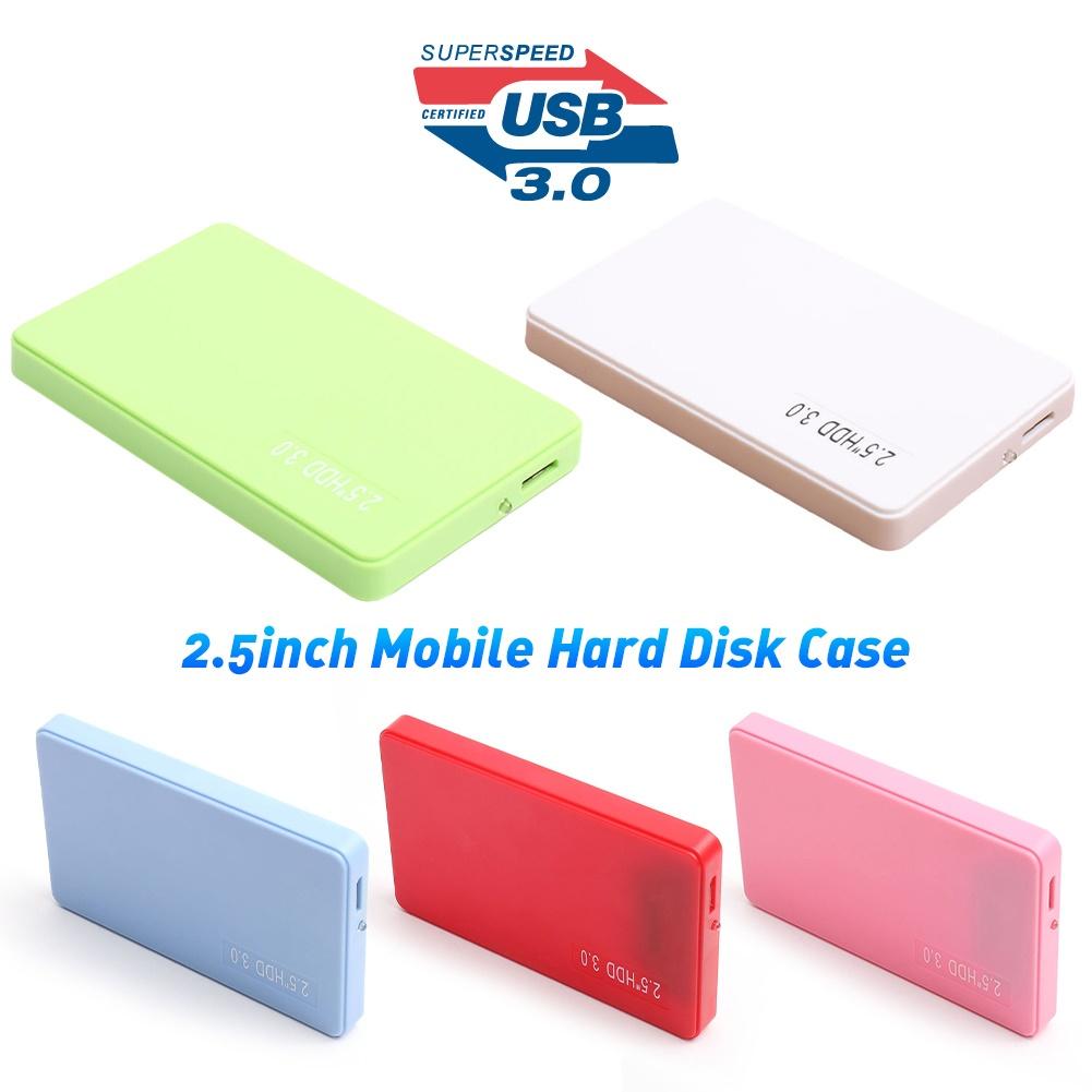 2.5 Inch USB 3.0 SATA SSD Enclosure Hard Disk Case HDD Box Adapter for Laptop Hard Disk Case for 2.5inch SATA laptop hard drives