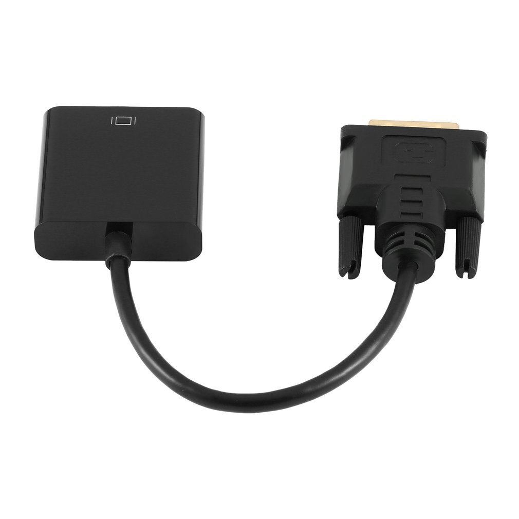 DVI-D vers VGA câble de convertisseur adaptateur actif Full HD 1080P 24 + 1 broches mâle à 15Pin câble de moniteur femelle pour carte d'affichage PC