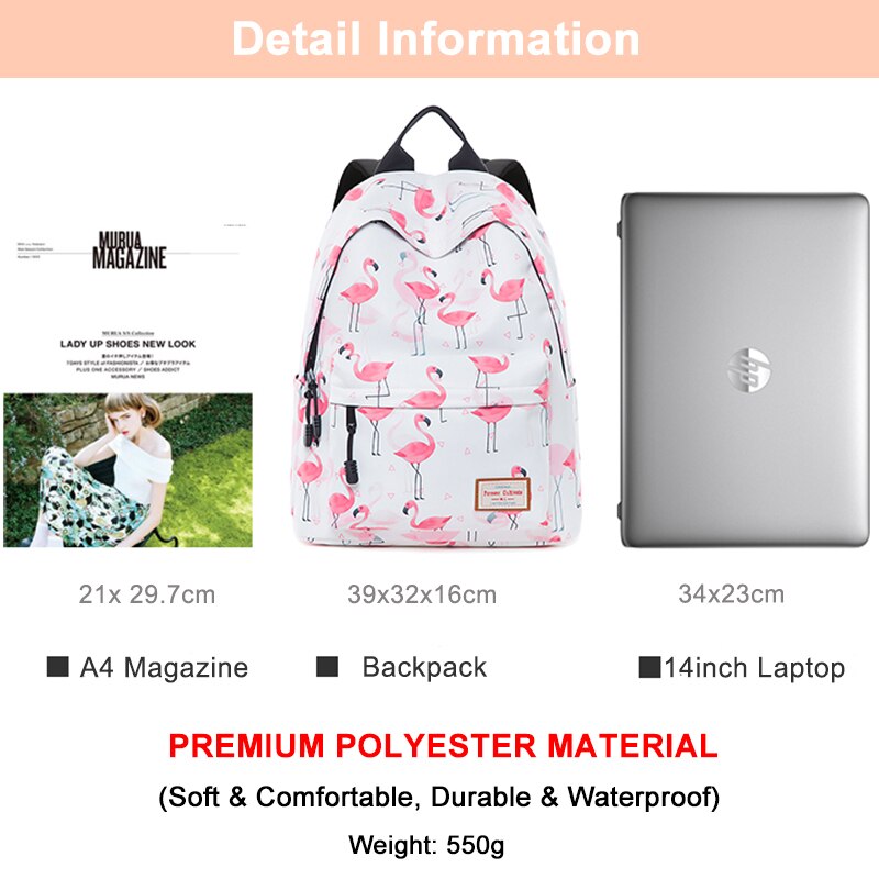 Casual Zaino Donne Bambini Borse da Scuola per le Ragazze Adolescenti di Corsa Femminile Zaino Delle Signore Big Del Computer Portatile Zaini Mochila Feminina