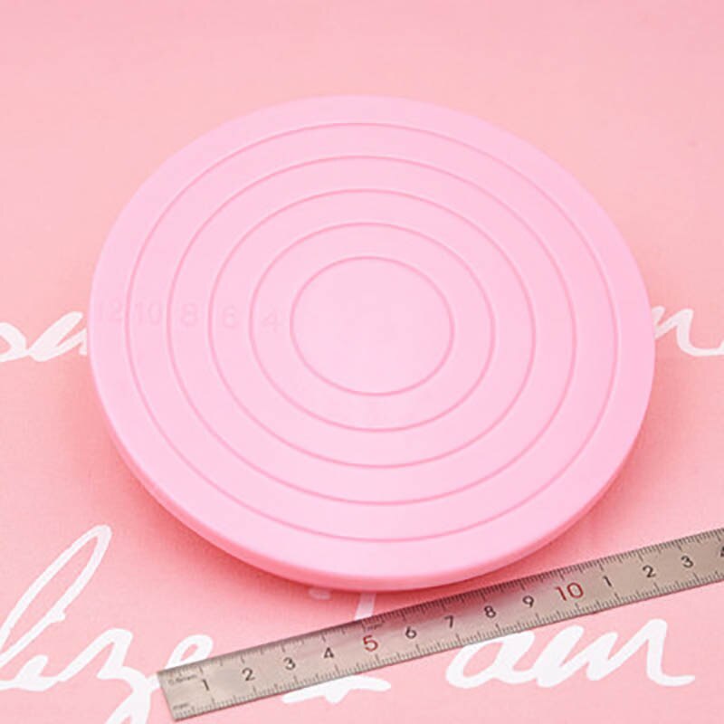 Swivel Base Cookie Cake Turntable Pastry Circle Dessert Stand Turn Table Biscuits Rotating Tray Kitchen Baking Decorating Tools