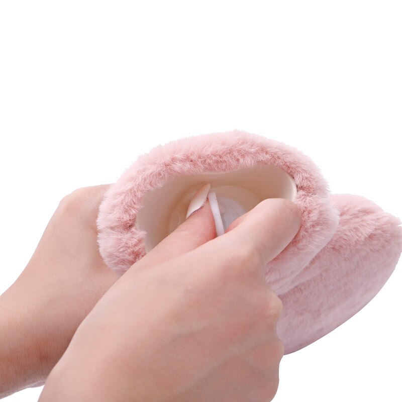 1000Ml Leuke Water Flessen Met Soft Cover Draagbare Winter Warm Water Fles Handwarmer Meisjes Hand Voeten Warmte jug