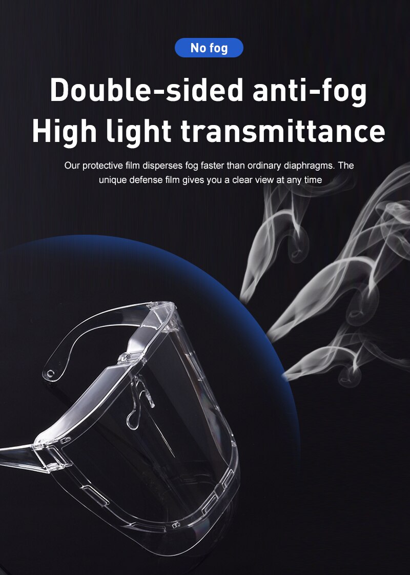 Unisex Eye Shield Visor Wrap Shield Large Mirror Sun Glasses Half Face Shield Guard Protector Face Mask Goggles