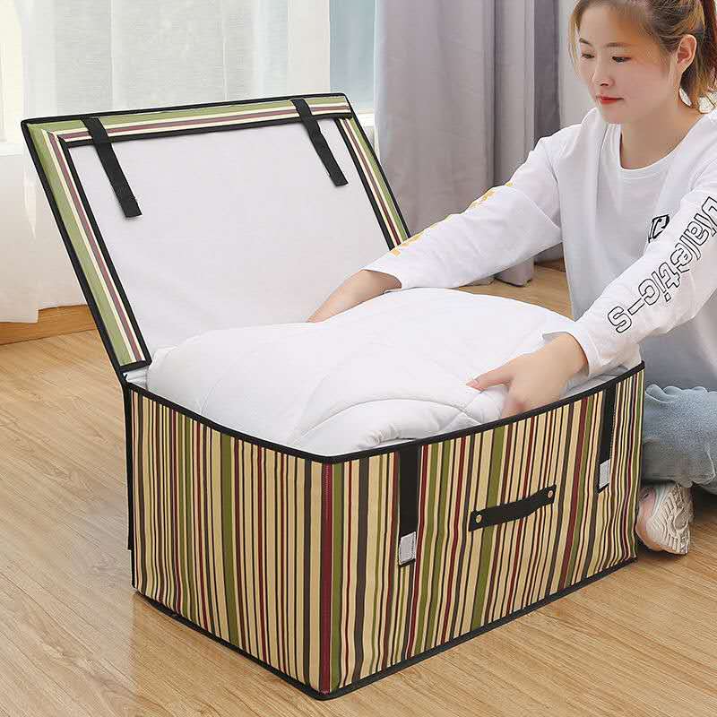 Foldable storage package box: Strips / Large 60x50x40