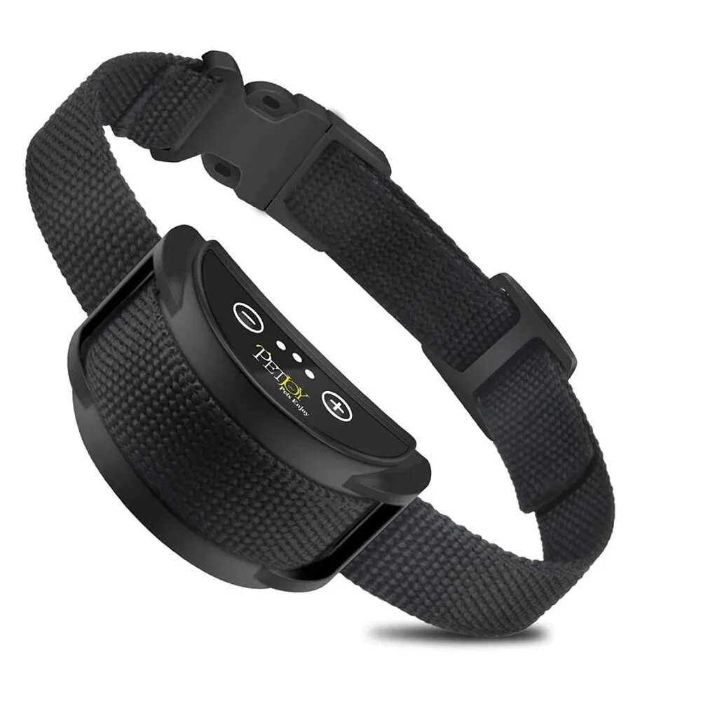 Collar de corteza para perros,Collar antiladridos con 5 niveles ajustables,Collar sin corteza para perros pequeños de 5 a 15 libras,impermeable y recargable: Negro