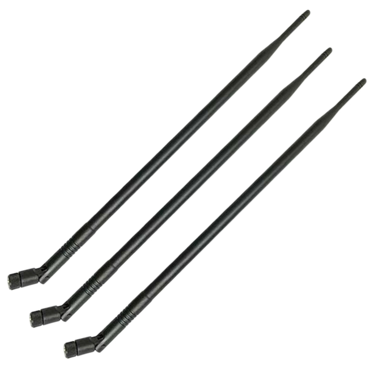 ABAC-3PCS 9DBi RP-SMA Dual Band 2.4GHz 5GHz High Gain WiFi Router Wireless Tilt Antenna