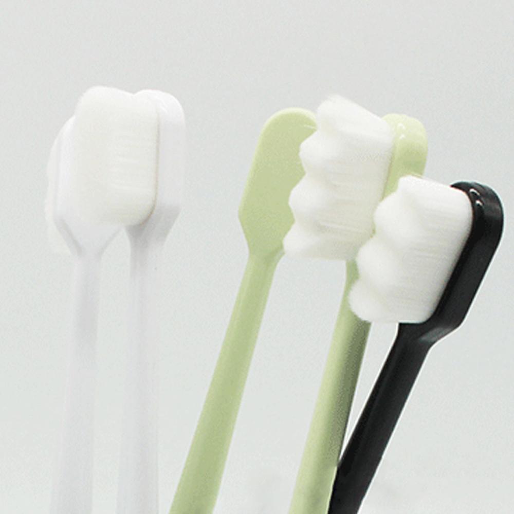 Ultra-Fijne Tandenborstels Miljoen Zachte Vezel Wave Nano Borstel Eco Vriendelijke Volwassen Eco Vriendelijke Draagbare Family Oral Care