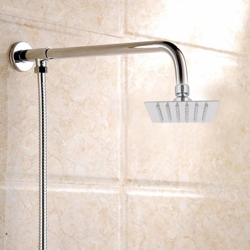 10cm Square Shower Head Stainless Steel Adjustable Shower Heads Water Saving Bathroom Rain Spa Handheld Shower Head