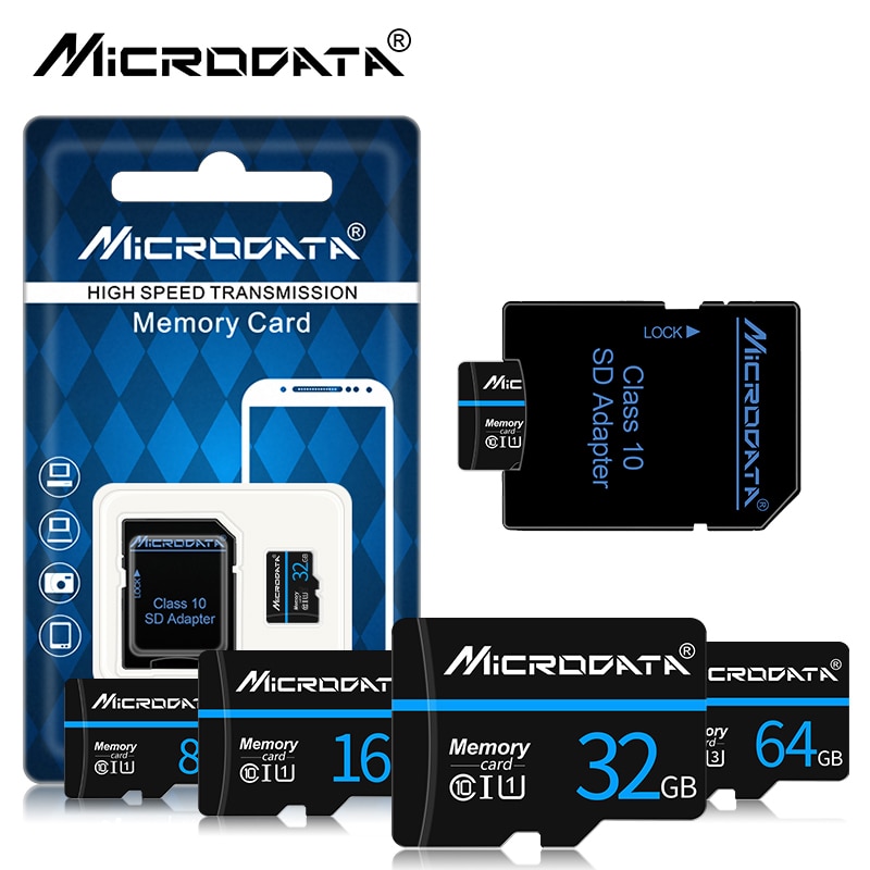 Højhastighedsklasse 10 hukommelseskort 8gb 16gb 32gb micro sd-kort 64gb 128gb microsd 32gb mini tf-kort 4gb med gratis adapter