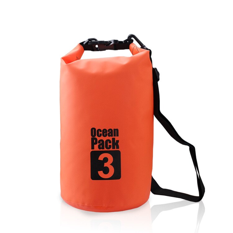 3L Wasserdichte Wasserdicht trocken Tasche Sack Lagerung Packung Beutel Schwimmen draussen Kajak Kanu Fluss Wandern Bootfahren: 3L Orange