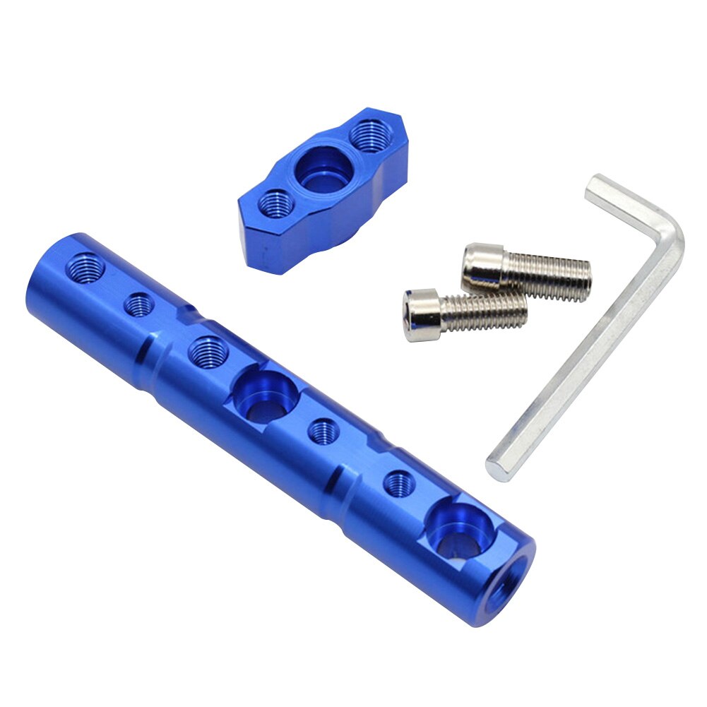 Motorcycle Mirror Mount Riser Multifuncation Bracket Extension Mount Holder: Blue