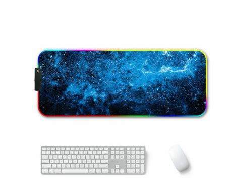 Grand tapis de souris RGB lumineux 7 couleurs LED, parfait pour PC de bureau, ordinateur portable, jeu Gamer: 900x400x3mm e