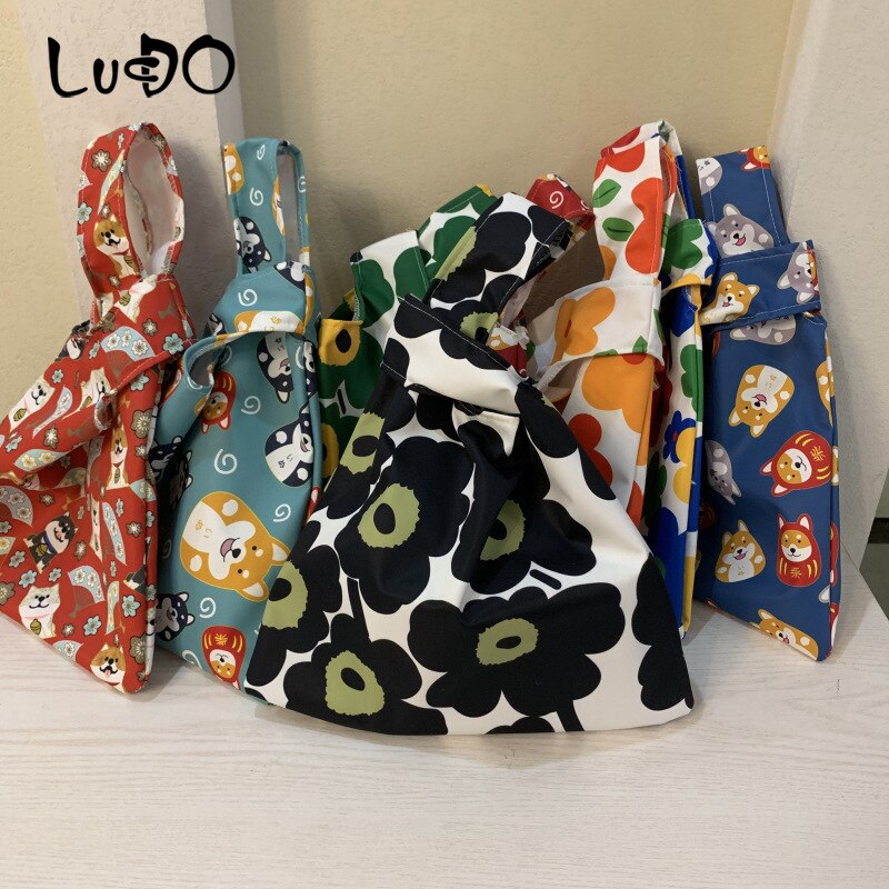 Telefone versátil pequena bolsa 2020 nova estelle wang flap oxford pulseiras moda feminina floral aberto macio bolso pano embreagem sac