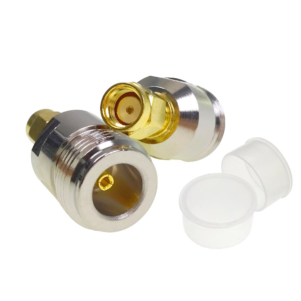 Cleqee sma to n liittimeen rf-sovitin n pistoke uros nikkelipinnoitus sma naaras kullattu pistoke suora 1pc