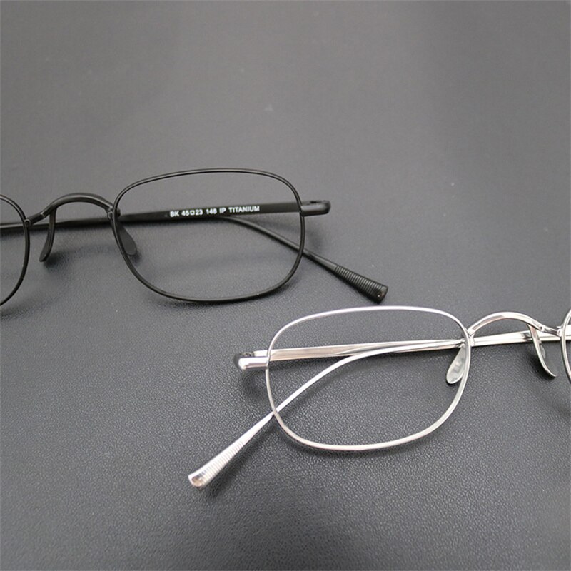 Japanese Square Handmade Lightweight Glasses Small Frame for women Blue Blocking Eyewear Men Eyeglasses Titanium oculos de grau
