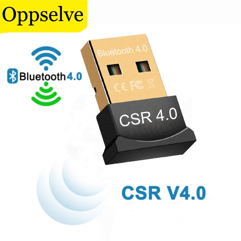 Oppselve Mini Usb Draadloze Bluetooth Mvo 4.0 Dual Mode Adapter Dongle Driver Voor Voor Computer Pc Laptop V4.0 Blue Tooth adapter