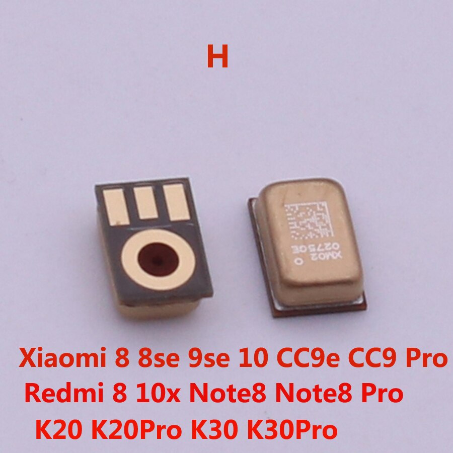 10Pcs Inner Mic Speaker Voor Xiaomi 10 9 8 Se CC9E 6 6X 5 4 4C 4I Max 2 redmi Note 8 7 7A 4X 3 K20 K30 Pro Microfoon Zender