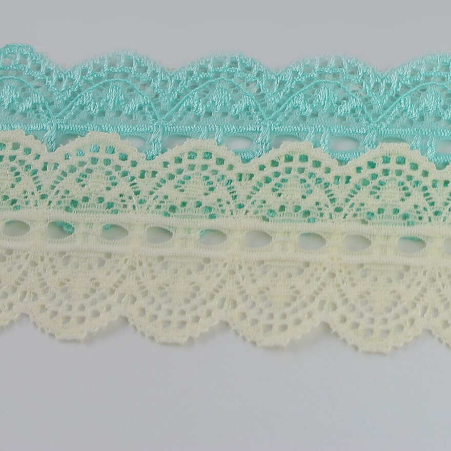 20 Yards 3.5Cm Geborduurd Stretch Kant Lint Kledingstuk Elastische Accessoires Bruiloft Decoratie Tape