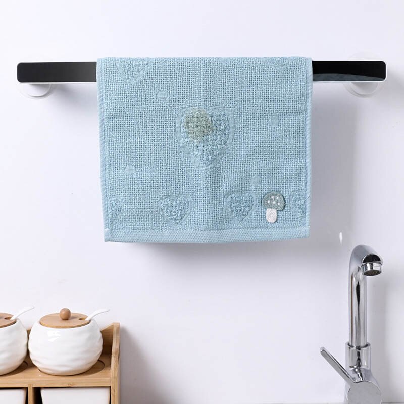 1Pc Zelfklevende Handdoek Houder Rek Muur Handdoek Hanger Badkamer Bar Plank Rolhouder Opknoping Haak Organisator