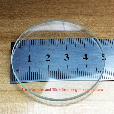 3 stk. glaslinse 3 cm 4 cm 5cm konveks linse konkav linse plan-konveks linse brændvidde måling fysisk optik eksperiment: Multi
