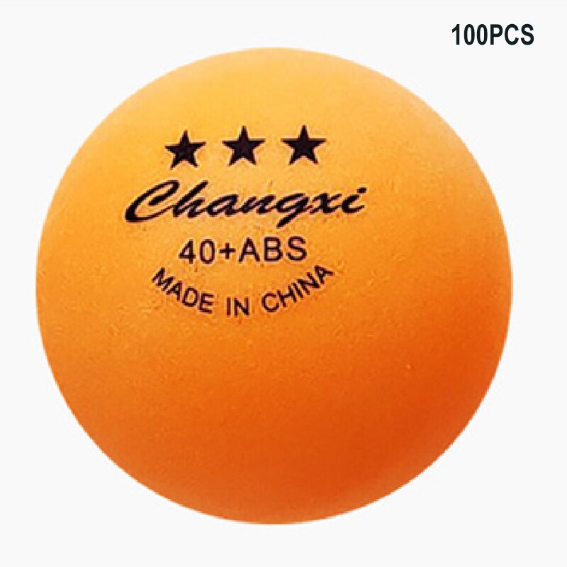 Table Tennis Ball 50/100 PCS Bulk ABS Ping Pong Ball 3-Star 40+ Standard Size Training Ball for Game Matches For Athlete: Orange 100pcs