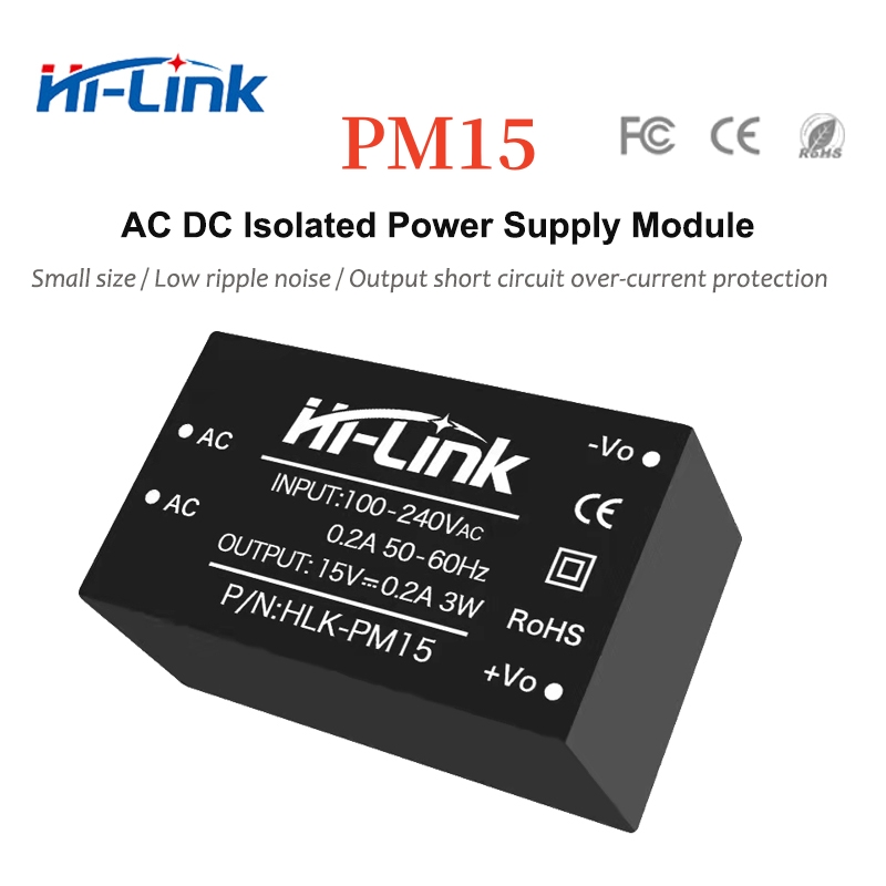 Hi-Link HLK-PM01 HLK-PM03 HLK-PM09 HLK-PM12 HLK-PM15 HLK-PM24 Moduł zasilacza konwertera AC DC 220 V do 3,3 V/5 V/9 V/12 V/15 V/24 V: Bundle6