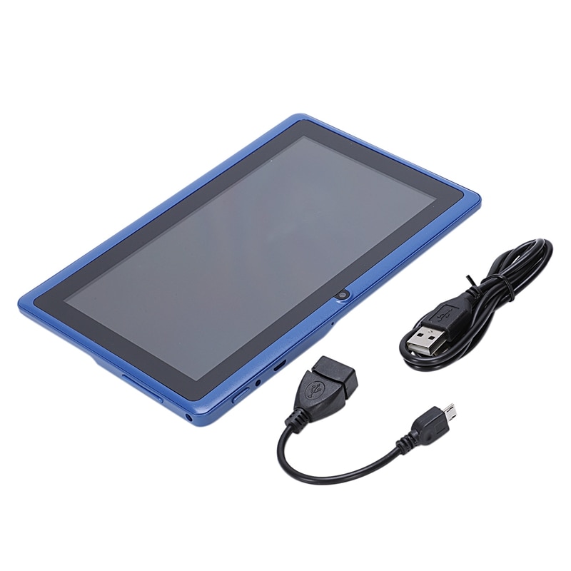 7" HD Touch sn Android 4.4 Quad Core Dual Camera Tablet PC Blue