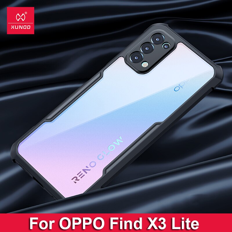 Für finden X5 Profi fallen, xundd Stoßfest fallen Für OPPO Finden X5 Lite fallen transparent Stoßstange Telefon Abdeckung Fingerabdruck Kostenloser Abdeckung: Pro finden X3 Lite