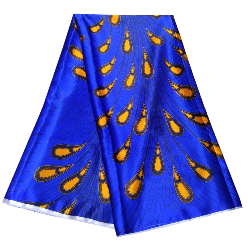 LIULANZHI, impresiones de cera de seda africana, satén, cera de seda imitada africana para vestido de mujer, , último , tela de seda Africana XDA01