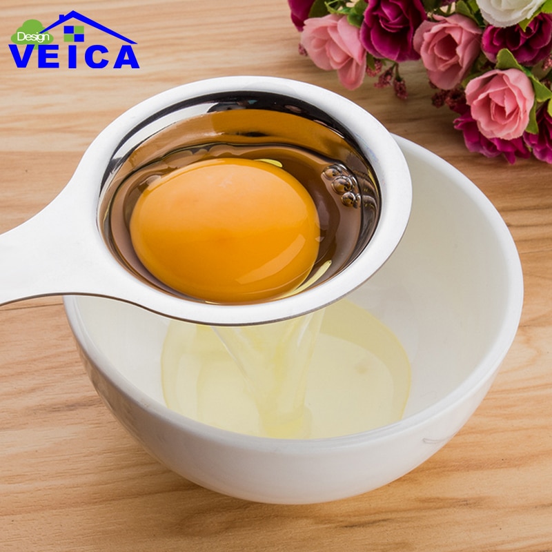 1 stk miljøvenlig god æggeblomme hvid separator ægdeler æg værktøjer rustfrit stål materiale køkkenværktøj
