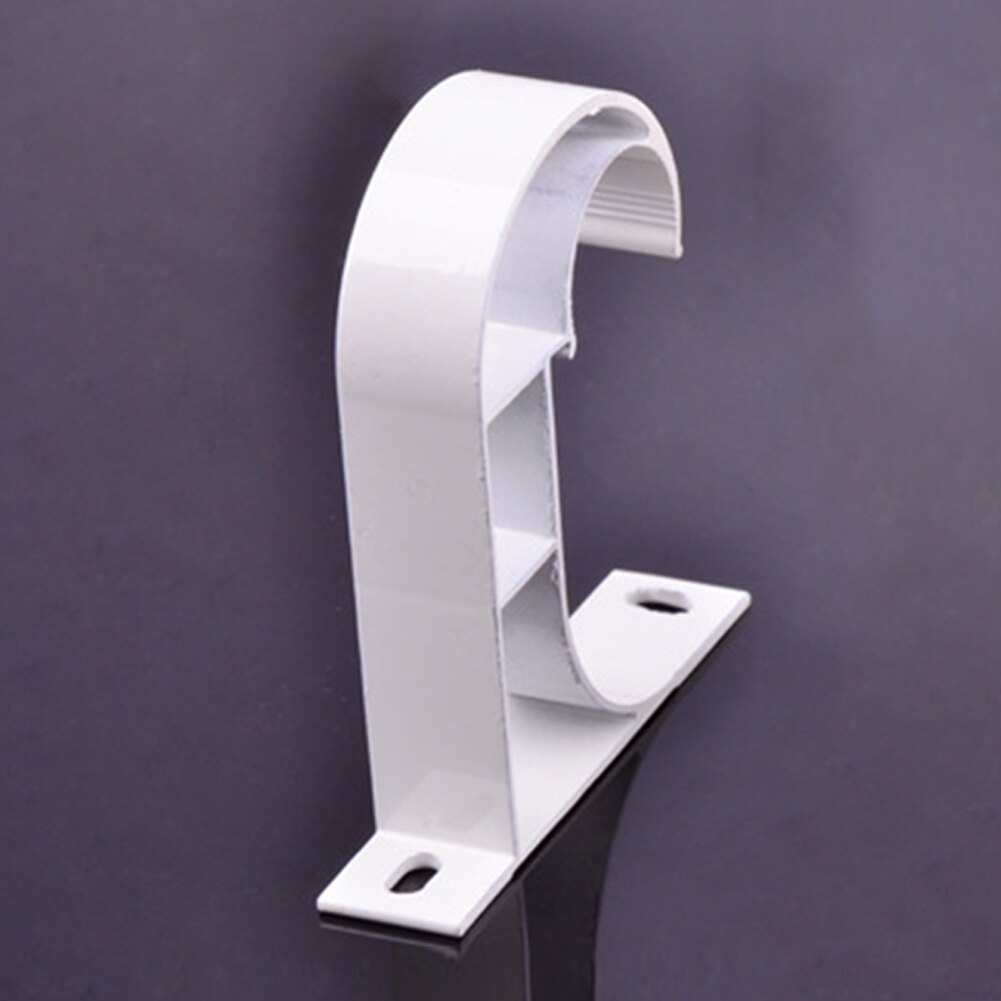 Soporte de barra colgante para cortina, aleación de aluminio, color marrón, soportes barra de cortina, montaje DIY, cortina, decoración del hogar: Marfíl