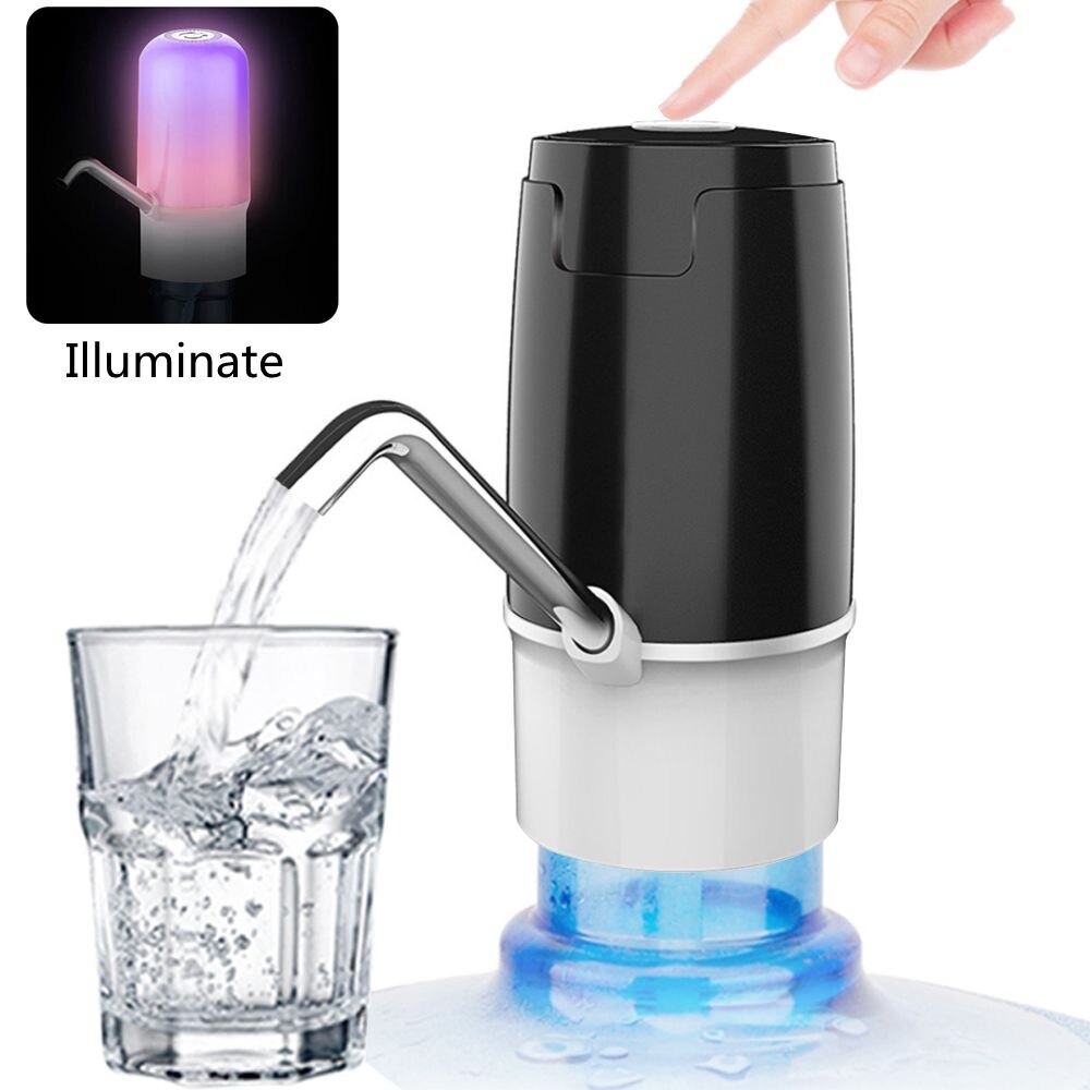 1PCs Elektrische Water Dispenser Draagbare Gallon Drinkfles Schakelaar Smart Draadloze Waterpomp USB Opladen Voor Home Office